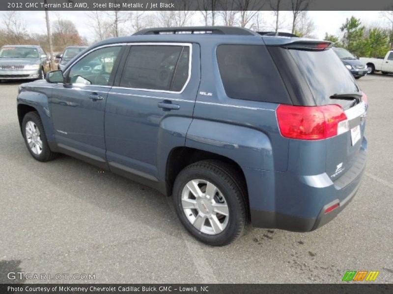 Steel Blue Metallic / Jet Black 2012 GMC Terrain SLE AWD