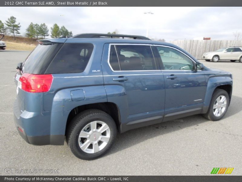 Steel Blue Metallic / Jet Black 2012 GMC Terrain SLE AWD