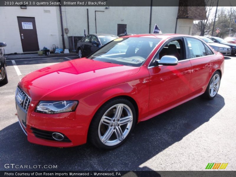Brilliant Red / Black/Red 2010 Audi S4 3.0 quattro Sedan