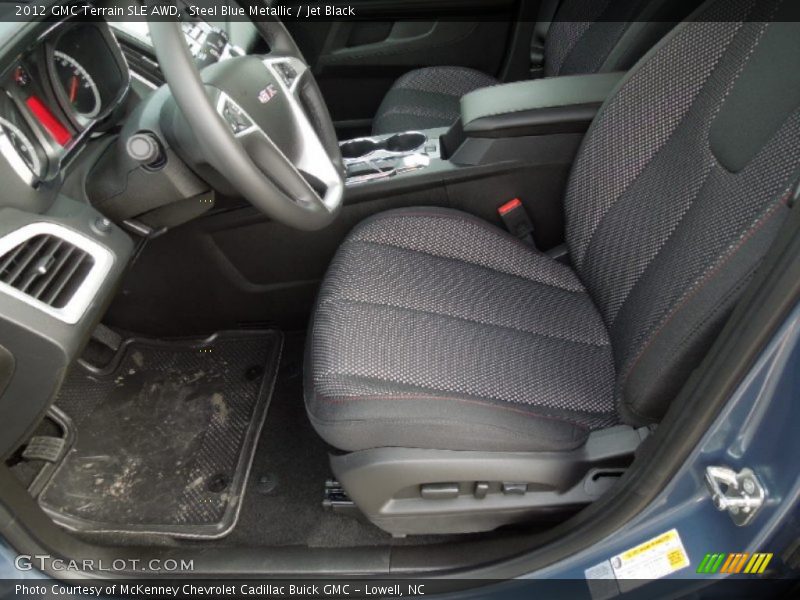Steel Blue Metallic / Jet Black 2012 GMC Terrain SLE AWD