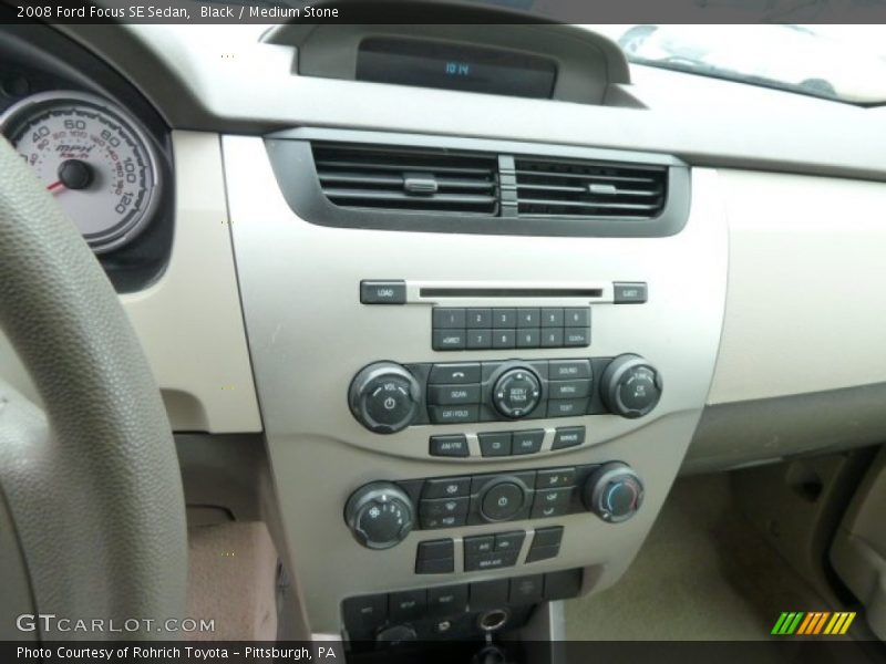 Black / Medium Stone 2008 Ford Focus SE Sedan