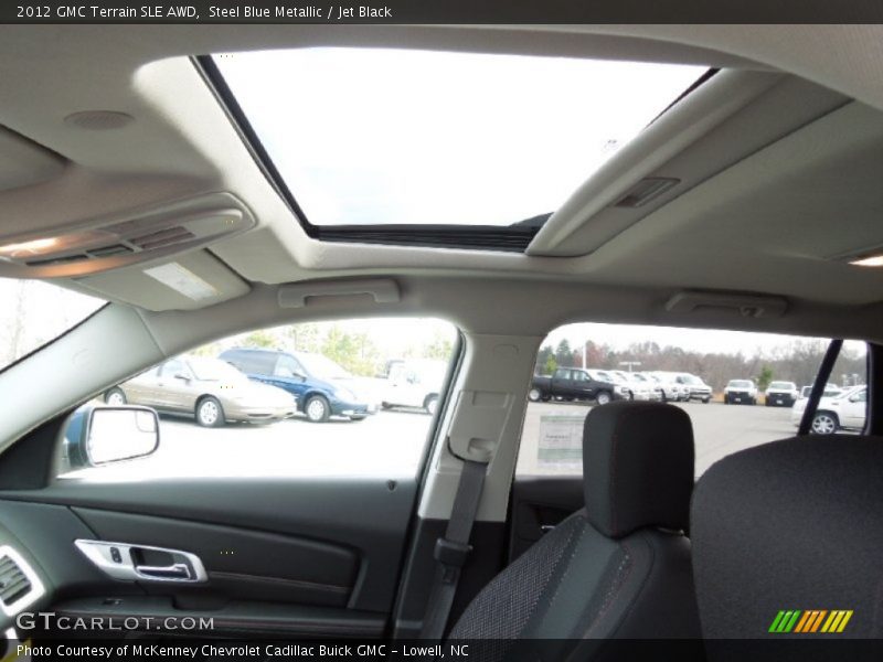 Steel Blue Metallic / Jet Black 2012 GMC Terrain SLE AWD