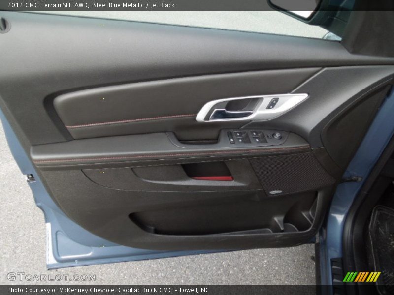 Steel Blue Metallic / Jet Black 2012 GMC Terrain SLE AWD
