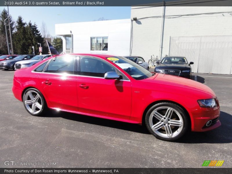 Brilliant Red / Black/Red 2010 Audi S4 3.0 quattro Sedan