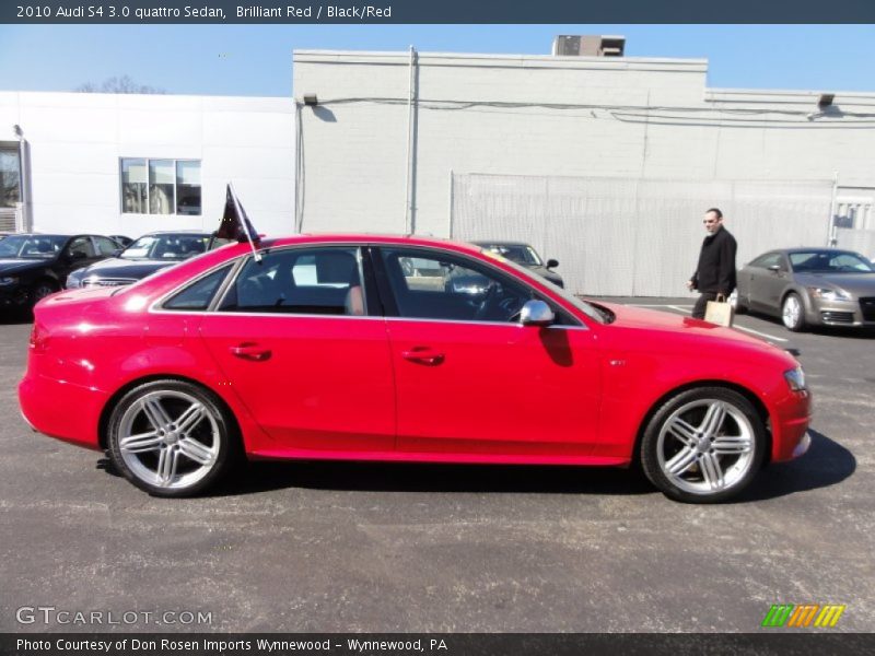 Brilliant Red / Black/Red 2010 Audi S4 3.0 quattro Sedan