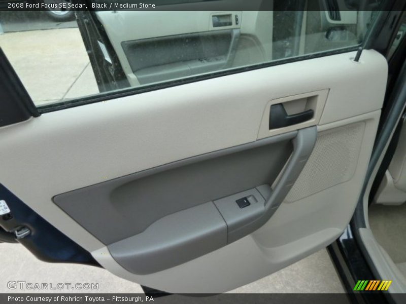 Black / Medium Stone 2008 Ford Focus SE Sedan