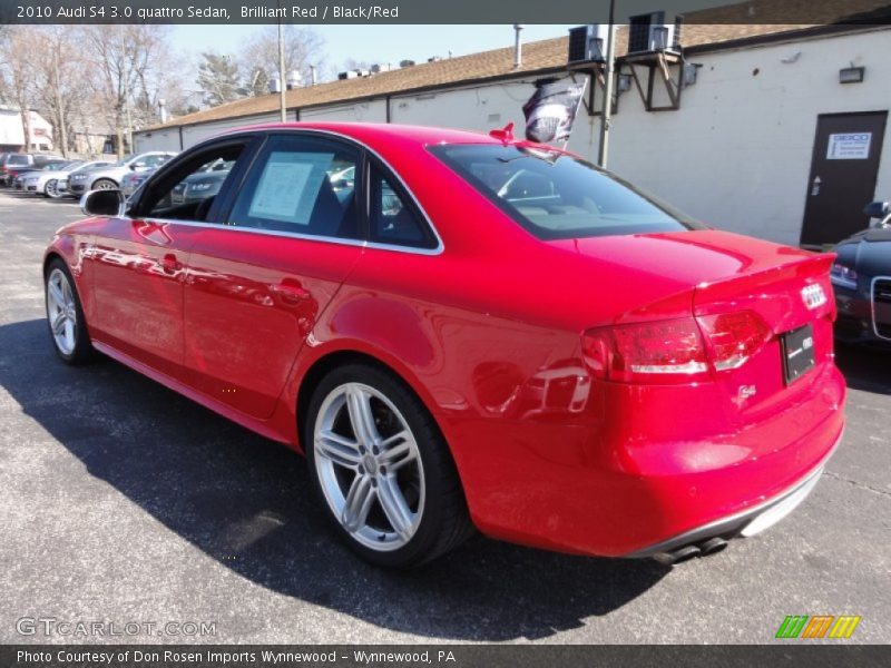 Brilliant Red / Black/Red 2010 Audi S4 3.0 quattro Sedan
