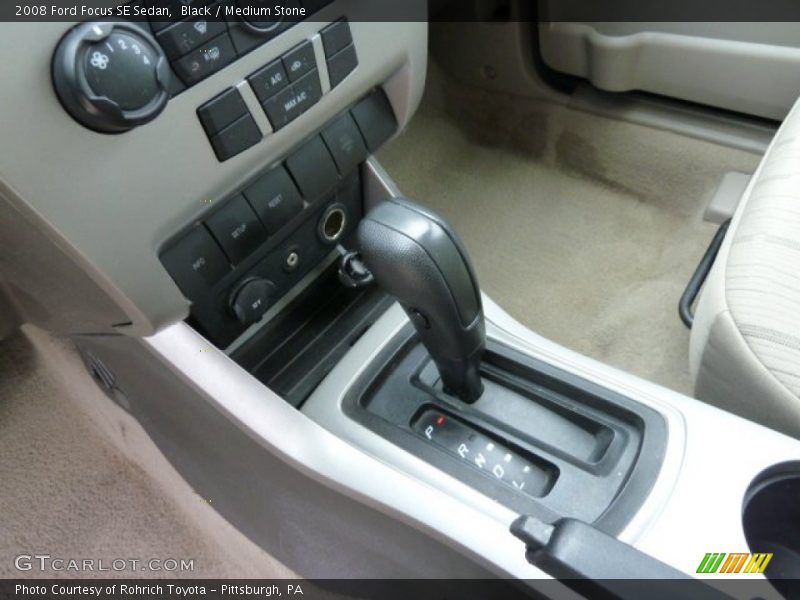 Black / Medium Stone 2008 Ford Focus SE Sedan