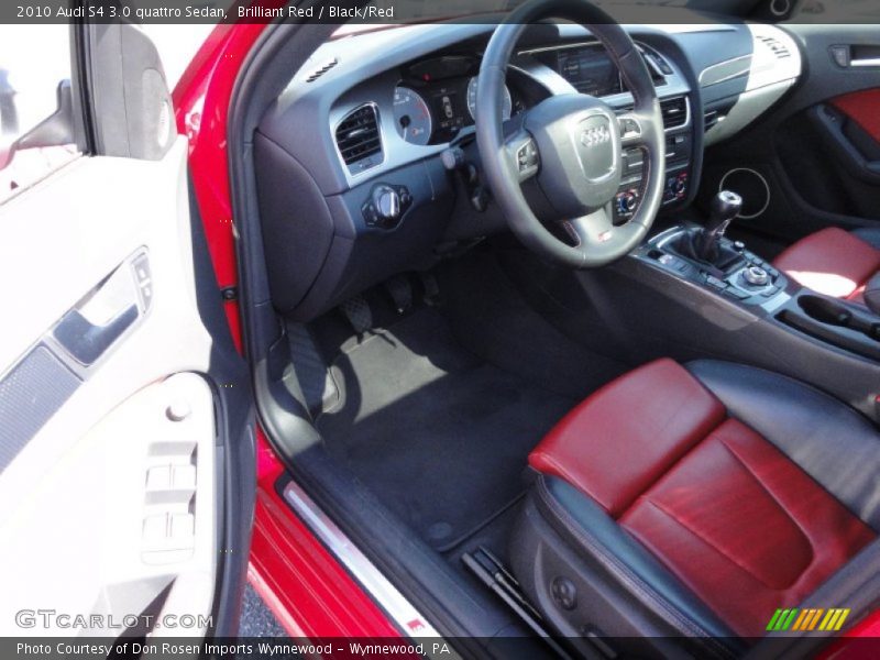 Brilliant Red / Black/Red 2010 Audi S4 3.0 quattro Sedan