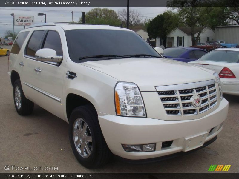 White Diamond / Ebony 2008 Cadillac Escalade