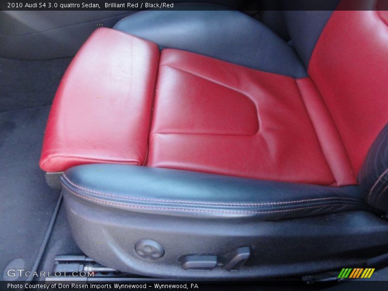 Brilliant Red / Black/Red 2010 Audi S4 3.0 quattro Sedan