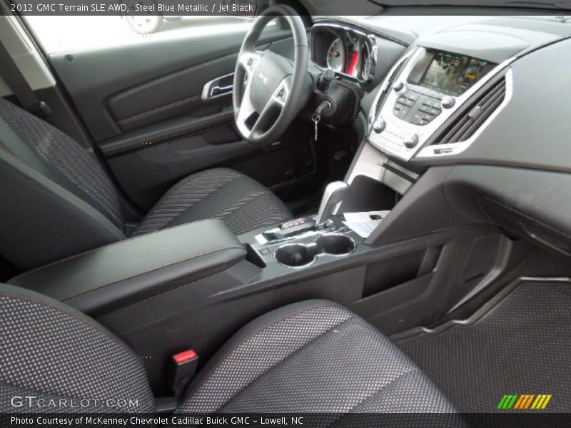 Steel Blue Metallic / Jet Black 2012 GMC Terrain SLE AWD