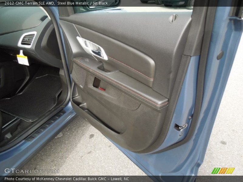 Steel Blue Metallic / Jet Black 2012 GMC Terrain SLE AWD