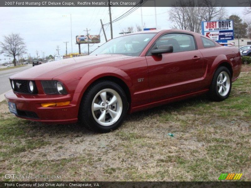 Redfire Metallic / Dark Charcoal 2007 Ford Mustang GT Deluxe Coupe