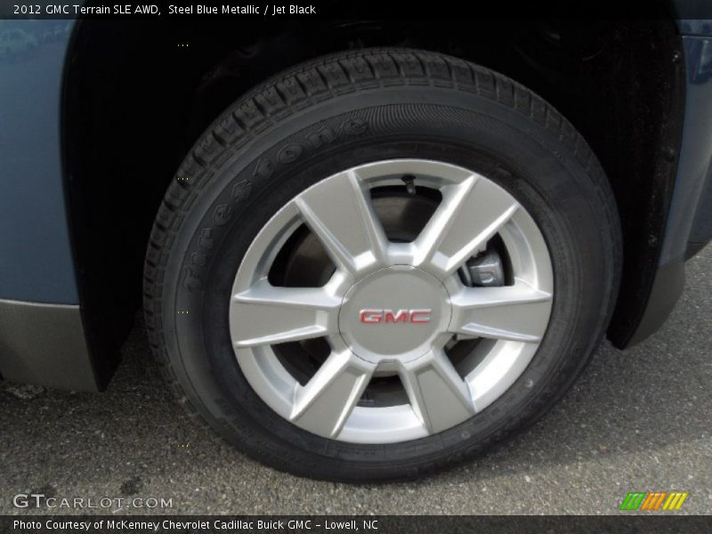 Steel Blue Metallic / Jet Black 2012 GMC Terrain SLE AWD