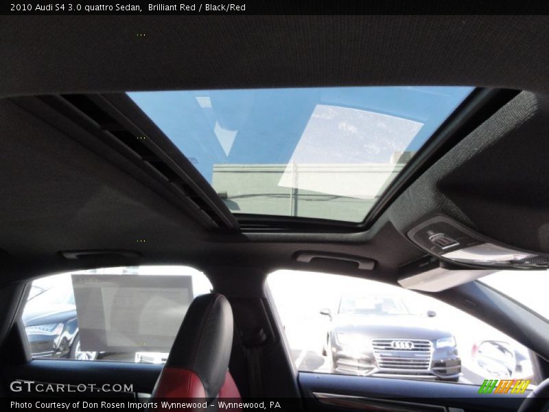 Sunroof of 2010 S4 3.0 quattro Sedan