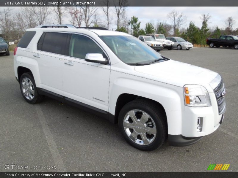 Olympic White / Brownstone 2012 GMC Terrain SLT