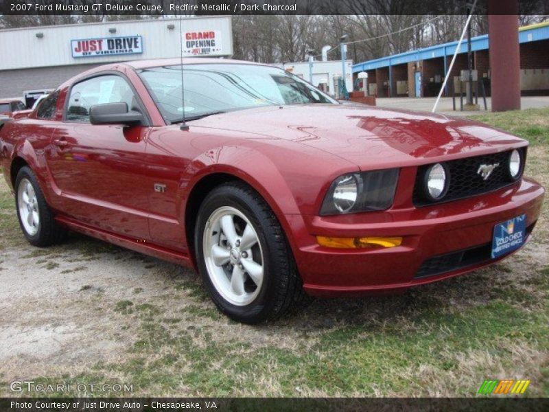 Redfire Metallic / Dark Charcoal 2007 Ford Mustang GT Deluxe Coupe
