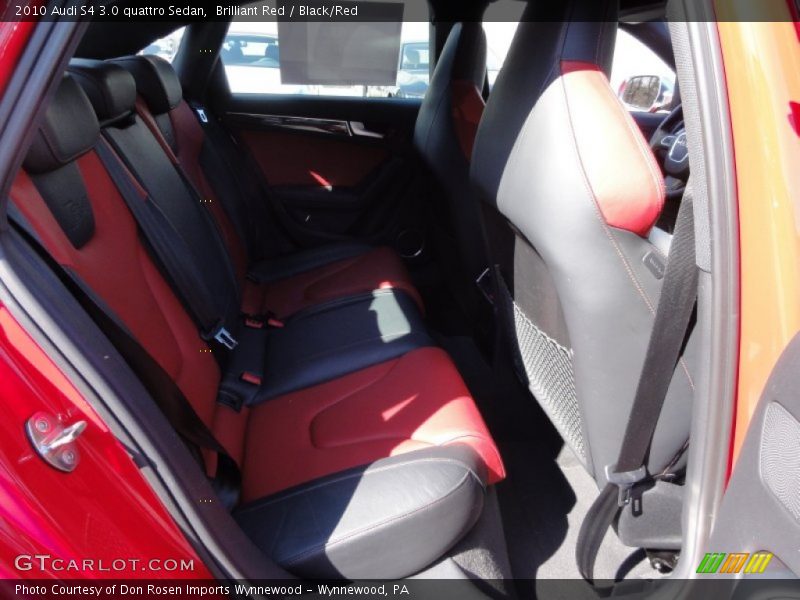 Brilliant Red / Black/Red 2010 Audi S4 3.0 quattro Sedan