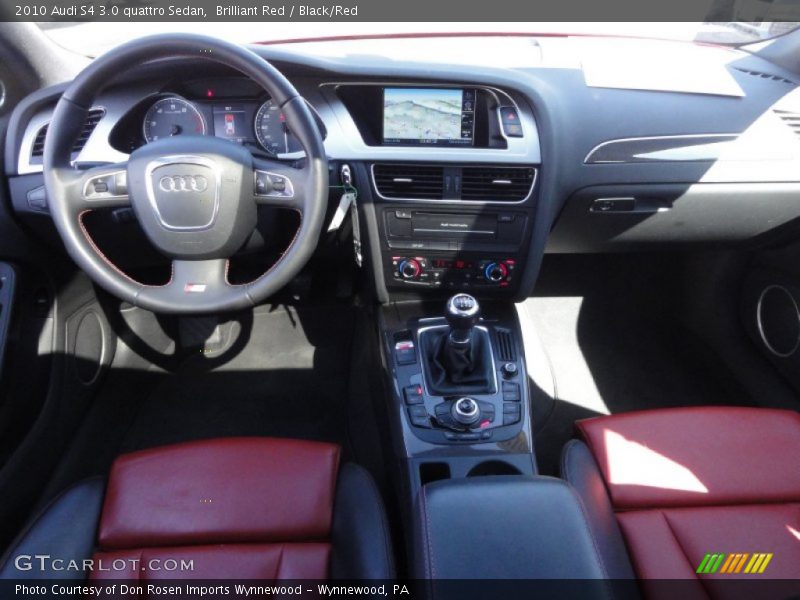 Brilliant Red / Black/Red 2010 Audi S4 3.0 quattro Sedan