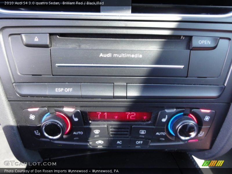 Brilliant Red / Black/Red 2010 Audi S4 3.0 quattro Sedan