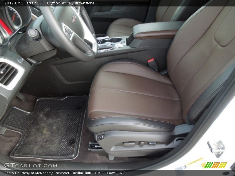 Olympic White / Brownstone 2012 GMC Terrain SLT