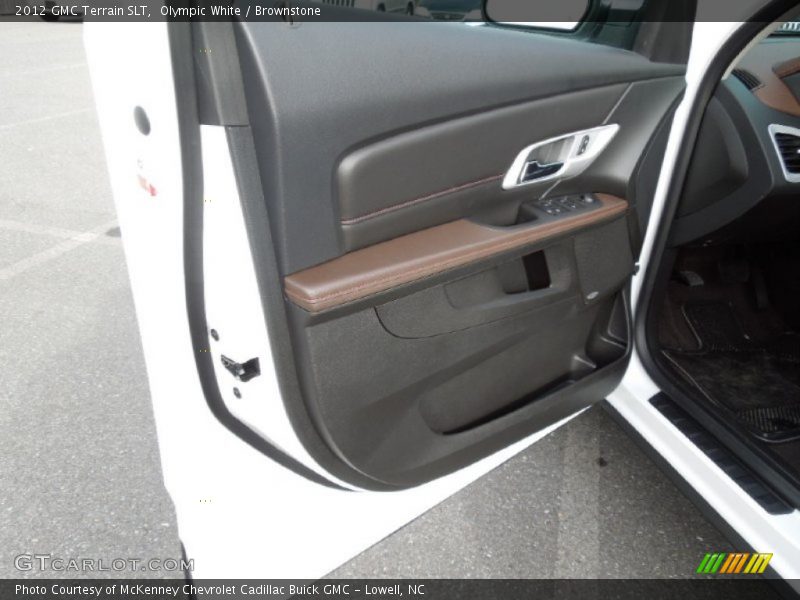 Olympic White / Brownstone 2012 GMC Terrain SLT