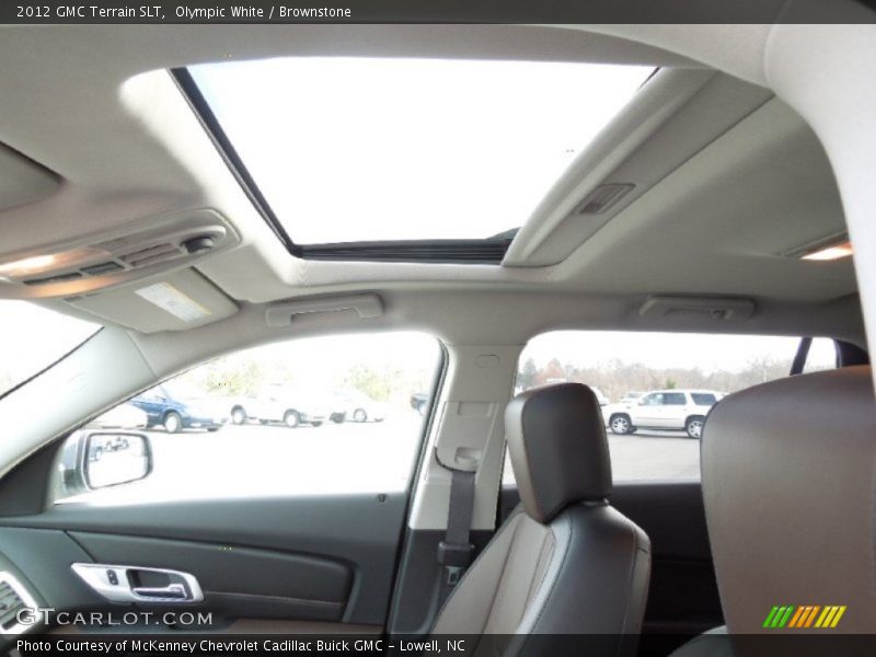 Olympic White / Brownstone 2012 GMC Terrain SLT