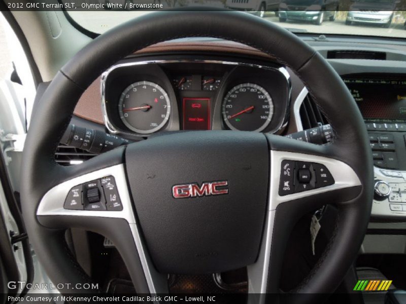 Olympic White / Brownstone 2012 GMC Terrain SLT