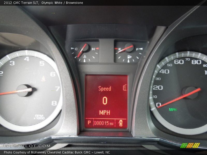 Olympic White / Brownstone 2012 GMC Terrain SLT