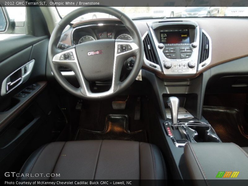 Olympic White / Brownstone 2012 GMC Terrain SLT