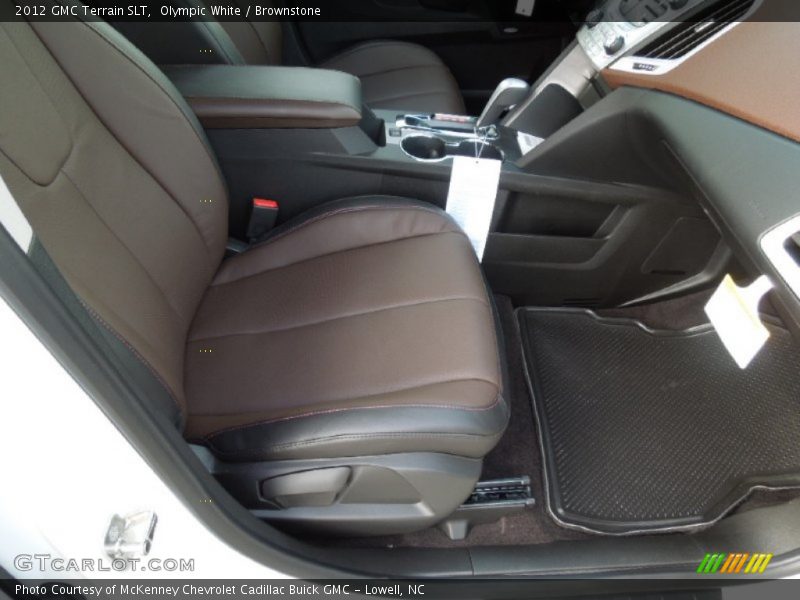 Olympic White / Brownstone 2012 GMC Terrain SLT