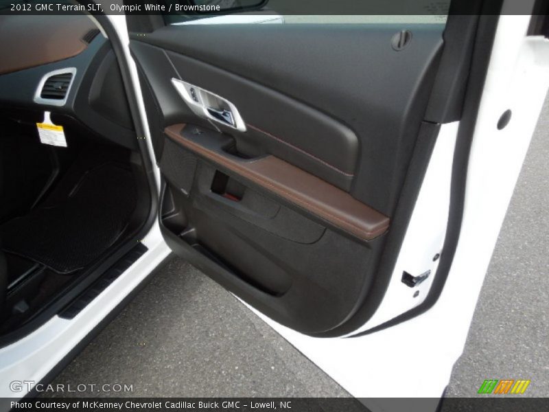 Olympic White / Brownstone 2012 GMC Terrain SLT