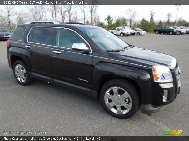 Carbon Black Metallic / Jet Black 2012 GMC Terrain SLT AWD