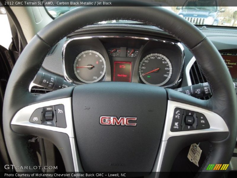 Carbon Black Metallic / Jet Black 2012 GMC Terrain SLT AWD