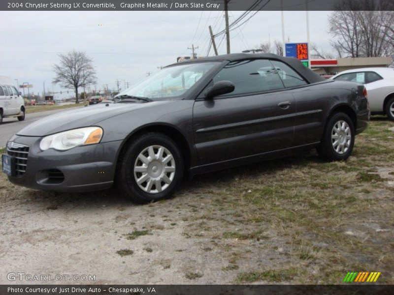 Graphite Metallic / Dark Slate Gray 2004 Chrysler Sebring LX Convertible