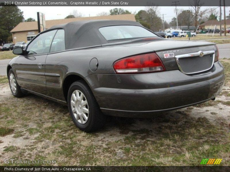 Graphite Metallic / Dark Slate Gray 2004 Chrysler Sebring LX Convertible