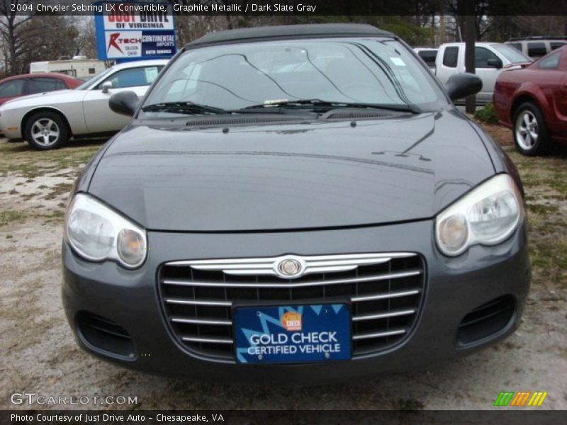 Graphite Metallic / Dark Slate Gray 2004 Chrysler Sebring LX Convertible