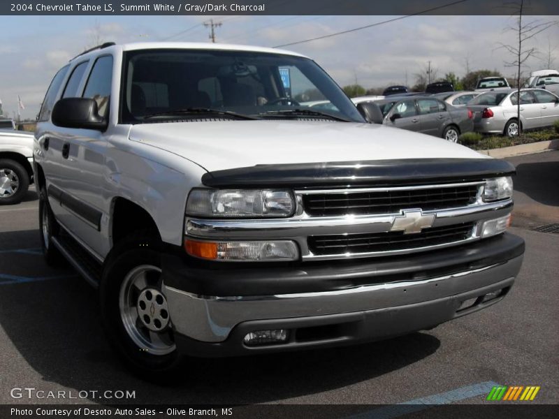 Summit White / Gray/Dark Charcoal 2004 Chevrolet Tahoe LS