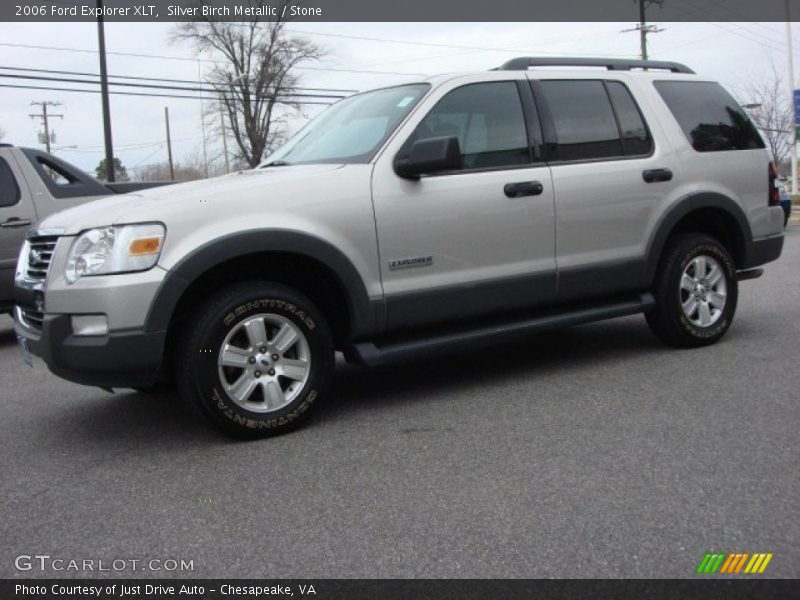 Silver Birch Metallic / Stone 2006 Ford Explorer XLT