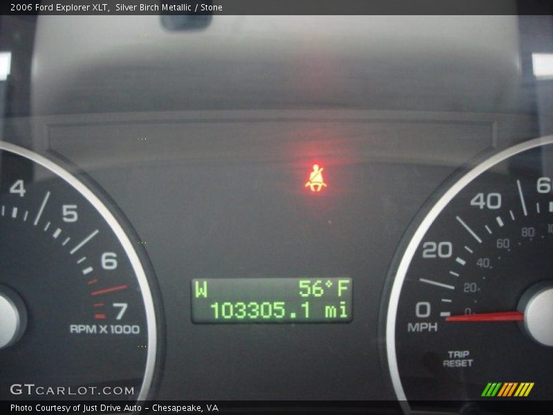 Silver Birch Metallic / Stone 2006 Ford Explorer XLT