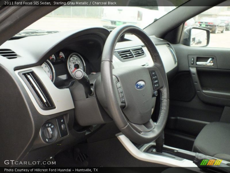 Sterling Gray Metallic / Charcoal Black 2011 Ford Focus SES Sedan