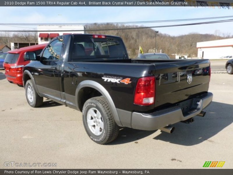Brilliant Black Crystal Pearl / Dark Slate/Medium Graystone 2010 Dodge Ram 1500 TRX4 Regular Cab 4x4