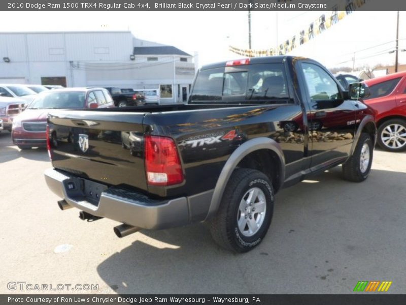 Brilliant Black Crystal Pearl / Dark Slate/Medium Graystone 2010 Dodge Ram 1500 TRX4 Regular Cab 4x4