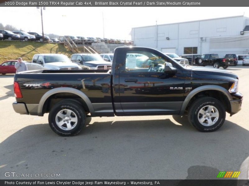 Brilliant Black Crystal Pearl / Dark Slate/Medium Graystone 2010 Dodge Ram 1500 TRX4 Regular Cab 4x4
