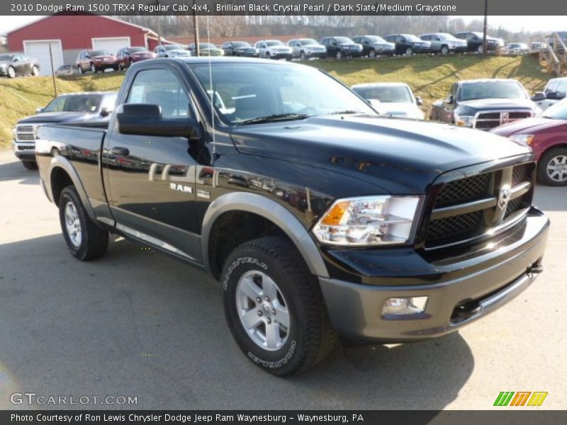 Brilliant Black Crystal Pearl / Dark Slate/Medium Graystone 2010 Dodge Ram 1500 TRX4 Regular Cab 4x4