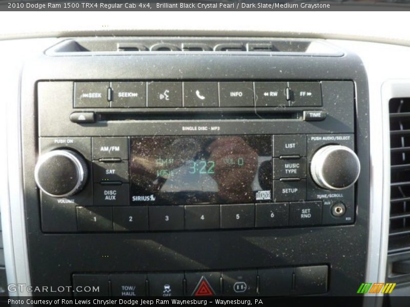 Brilliant Black Crystal Pearl / Dark Slate/Medium Graystone 2010 Dodge Ram 1500 TRX4 Regular Cab 4x4