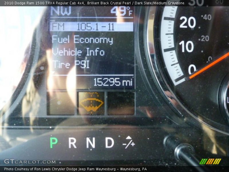 Brilliant Black Crystal Pearl / Dark Slate/Medium Graystone 2010 Dodge Ram 1500 TRX4 Regular Cab 4x4