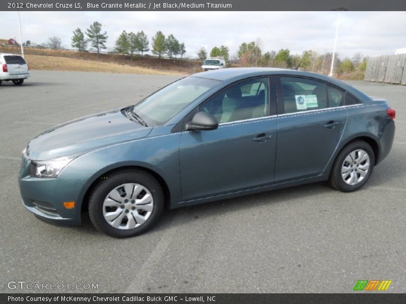 Blue Granite Metallic / Jet Black/Medium Titanium 2012 Chevrolet Cruze LS