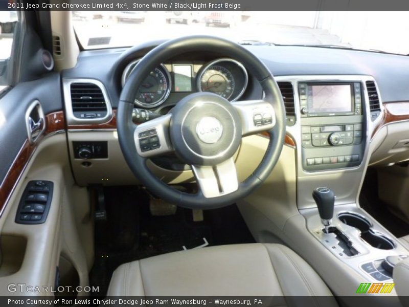 Stone White / Black/Light Frost Beige 2011 Jeep Grand Cherokee Limited 4x4